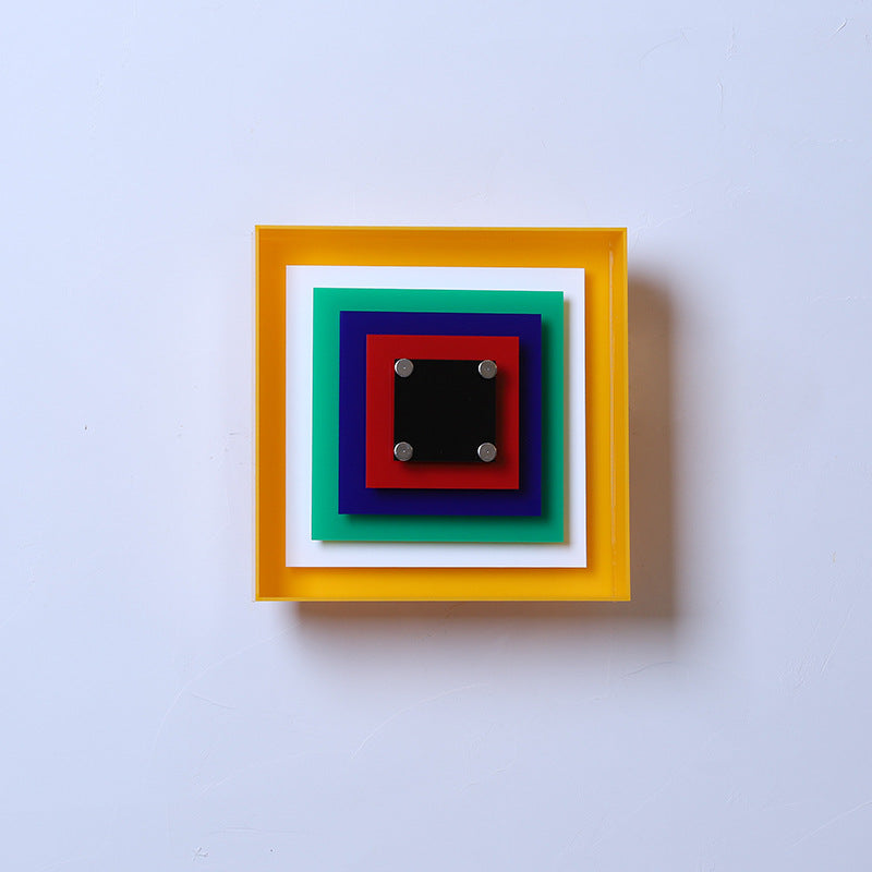 Minimalistisk geometrisk väggarmatur – fyrkantig LED-designerbelysning