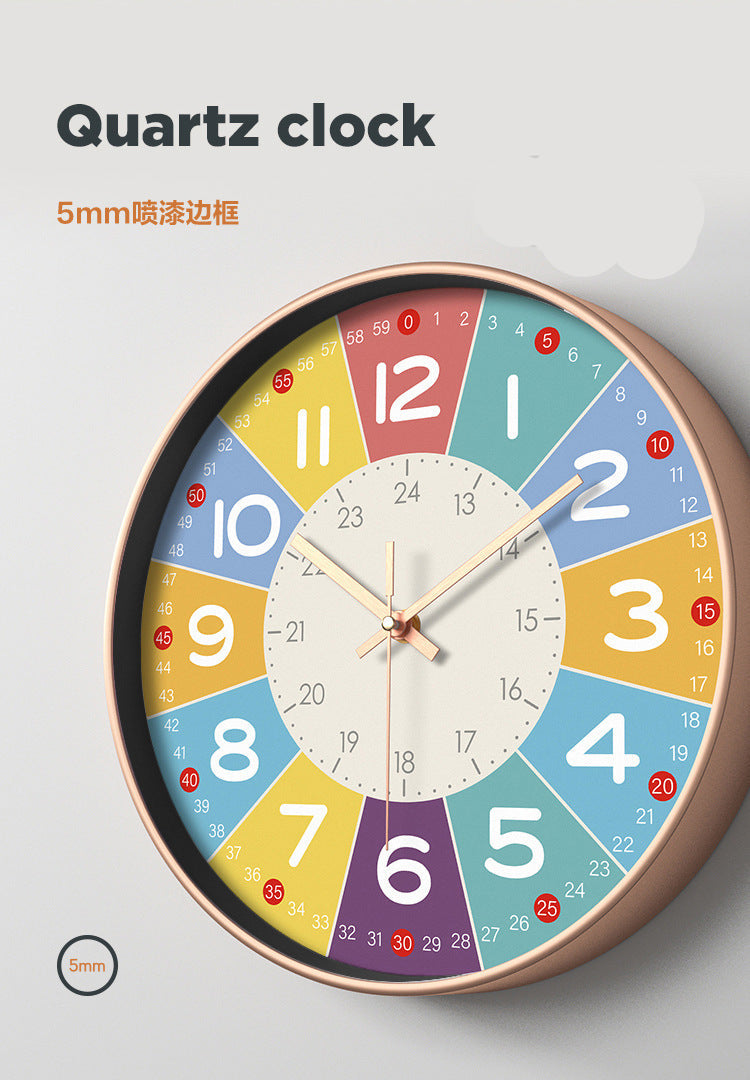 WhisperQuiet väggklocka – Tyst tidtagare för barnrum