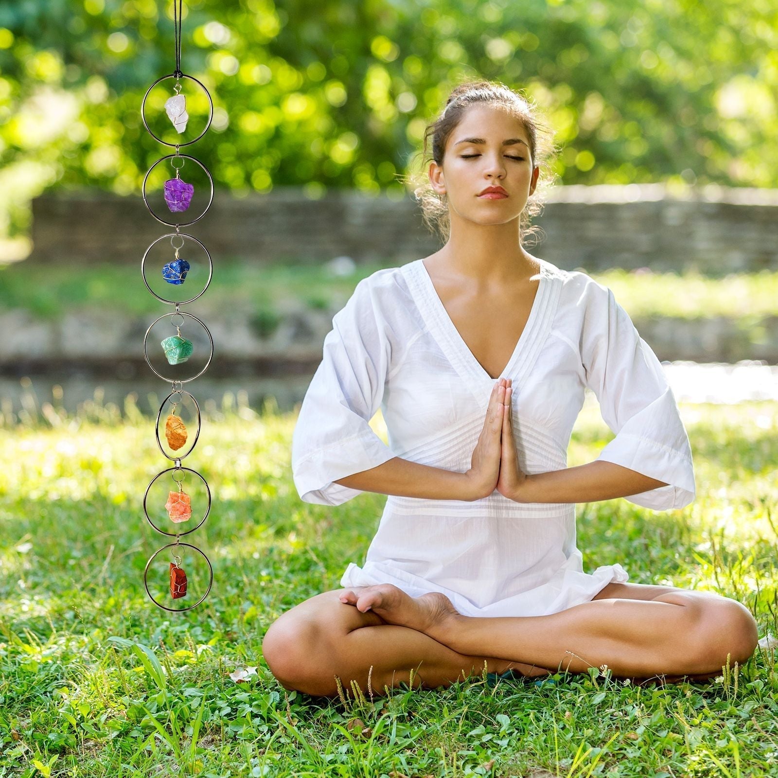 Spirituell kristallbalansskulptur - Lugn energiprydnad