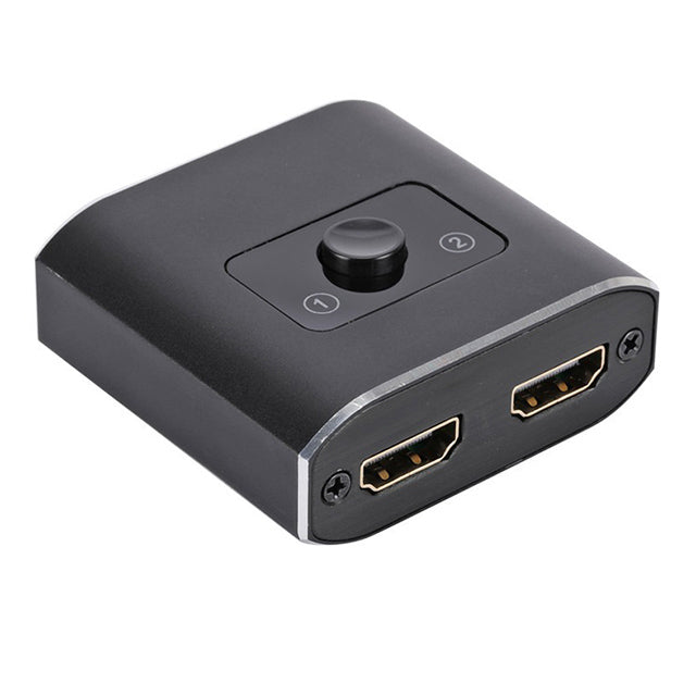 HDMI-splitter med dubbla portar – 4K-adapterhubb för TV-apparater, bildskärmar och bärbara datorer