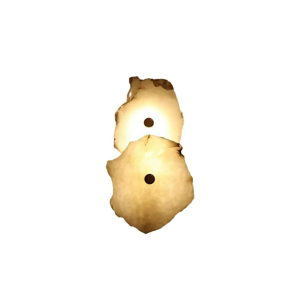 Modern oregelbunden marmorerad LED-vägglampa – Unik minimalistisk vägglampa för eleganta utrymmen