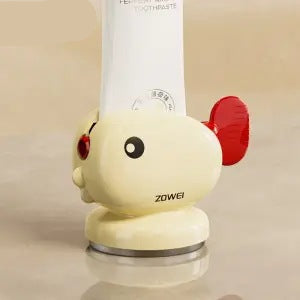 Tandkrämsdispenser och tubpress – Kladdfri badrumsorganisatör