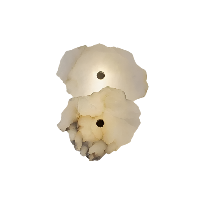 Modern oregelbunden marmorerad LED-vägglampa – Unik minimalistisk vägglampa för eleganta utrymmen