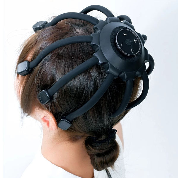 OctoRelief elektrisk hårbottenmassageapparat – 360° lugnande huvudmassage