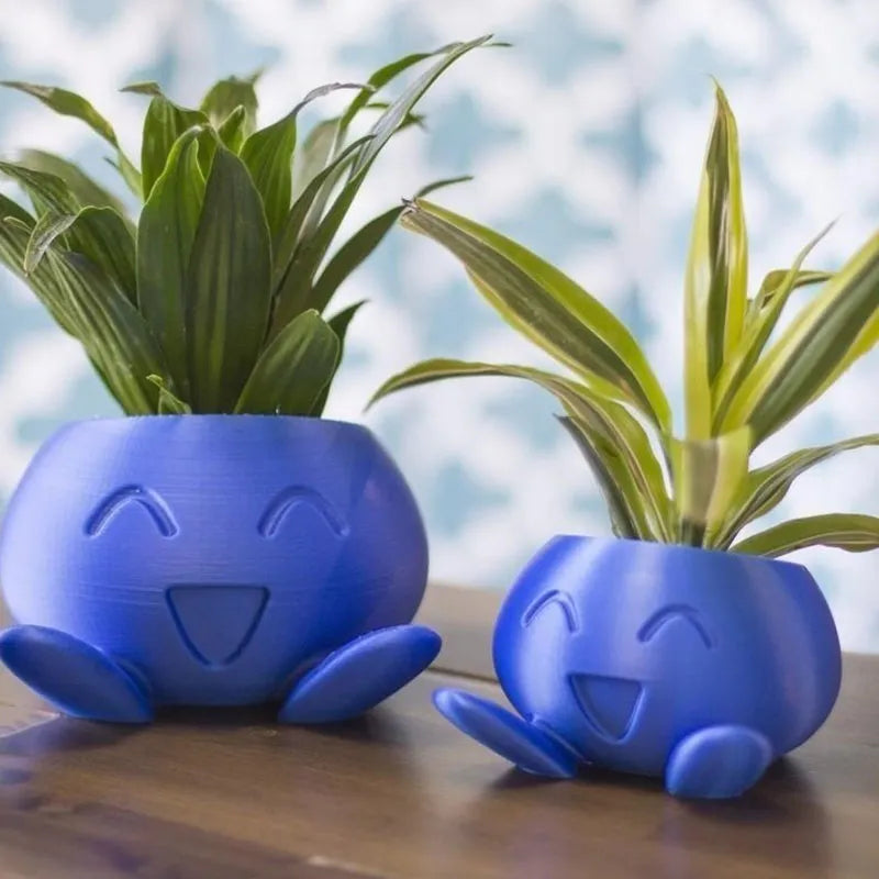 Bedårande Oddish-inspirerad kruka — Charmig kruka för suckulenter, örter och krukväxter