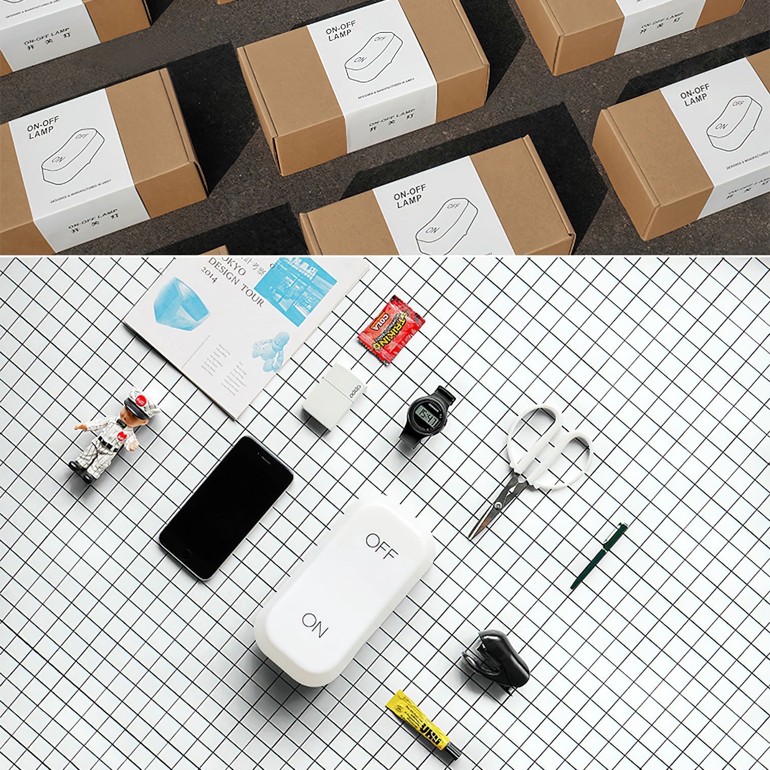 Gravity-Switch uppladdningsbar nattlampa – beröringsfri på/av LED-lampa med inbyggt batteri