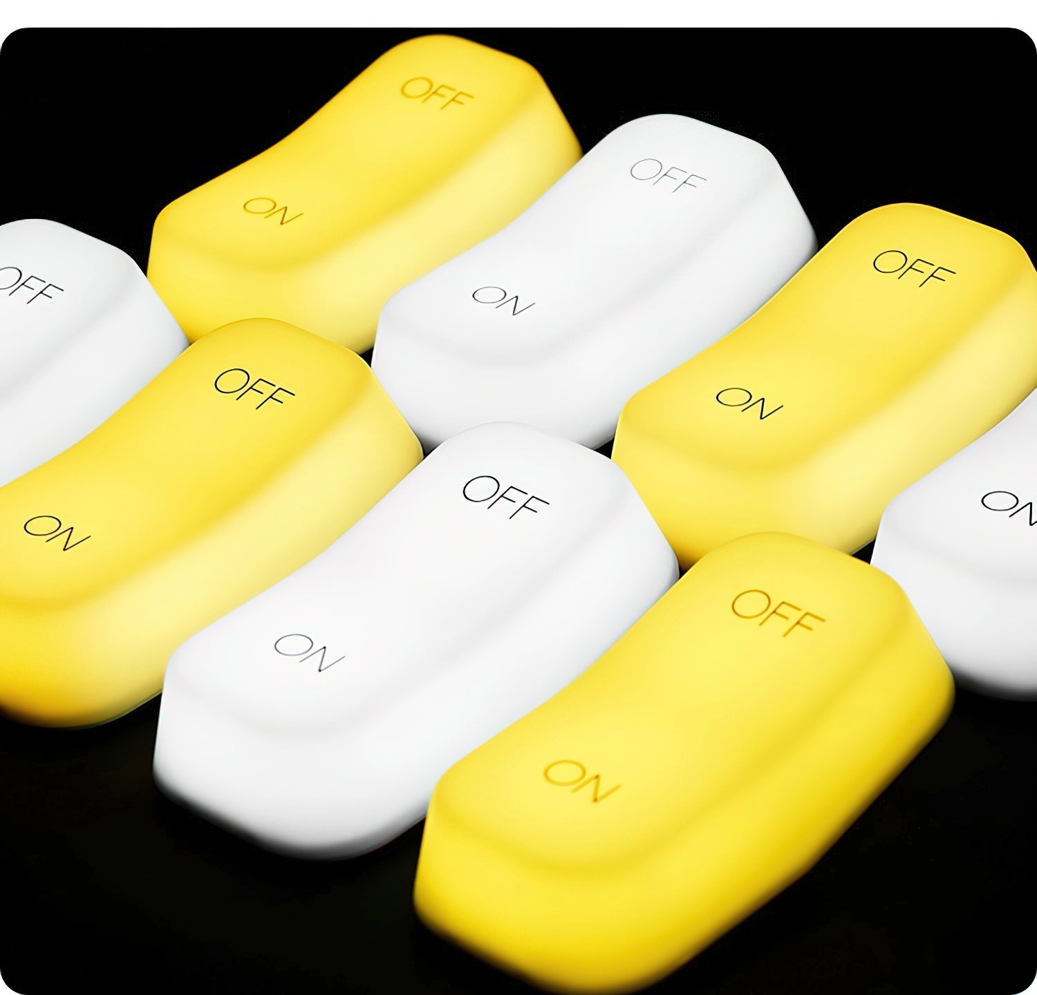 Gravity-Switch uppladdningsbar nattlampa – beröringsfri på/av LED-lampa med inbyggt batteri