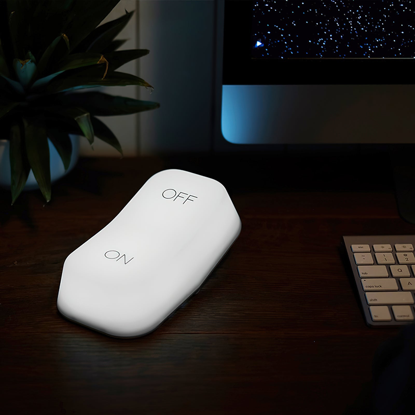 Gravity-Switch uppladdningsbar nattlampa – beröringsfri på/av LED-lampa med inbyggt batteri