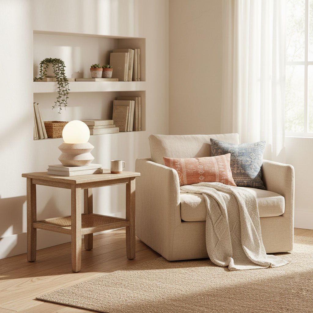 Bärbar uppladdningsbar bordslampa – Minimalistisk trådlös belysning