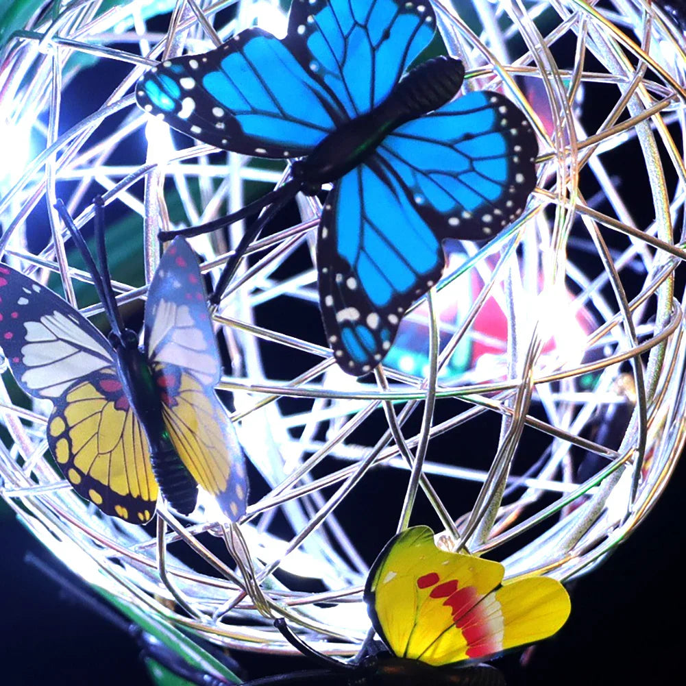 ButterBright - Hängande Solar Lamp Butterfly