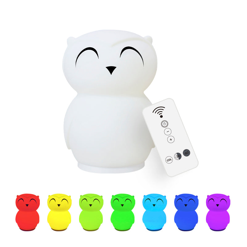 Uggla Nattlampa & Timer – Uppladdningsbar LED-lampa med inbyggt batteri