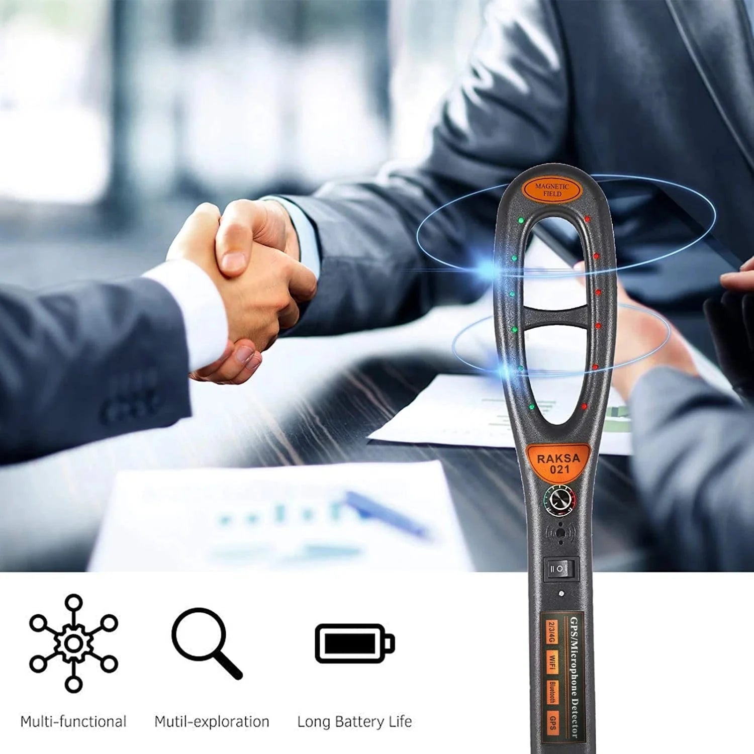 Trådlös GPS-signaldetektor – Bärbar antispionsökare och sökare för dolda enheter