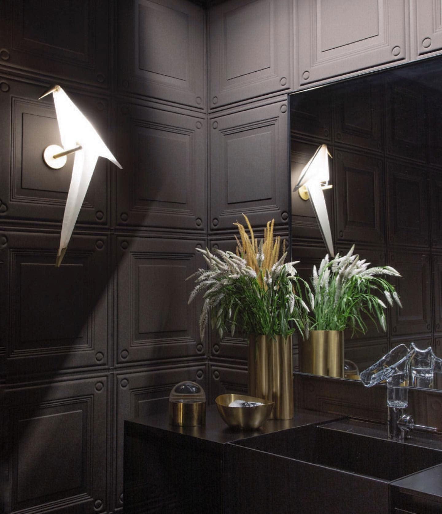 Elegant fågelinspirerad vägglampa – Artistic Nature vägglampa