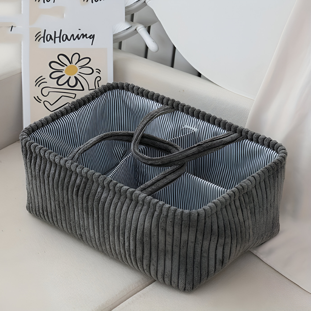 Förvaringsorganisatör med flera fack – Lättviktig låda för leksaker, blöjor och badrumsartiklar