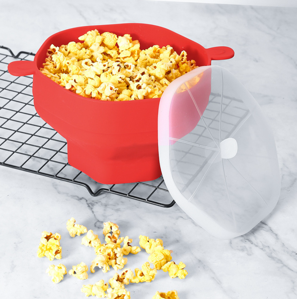 Non-stick popcornpopper - Lättrengörande tillverkare för snabba och fluffiga snacks