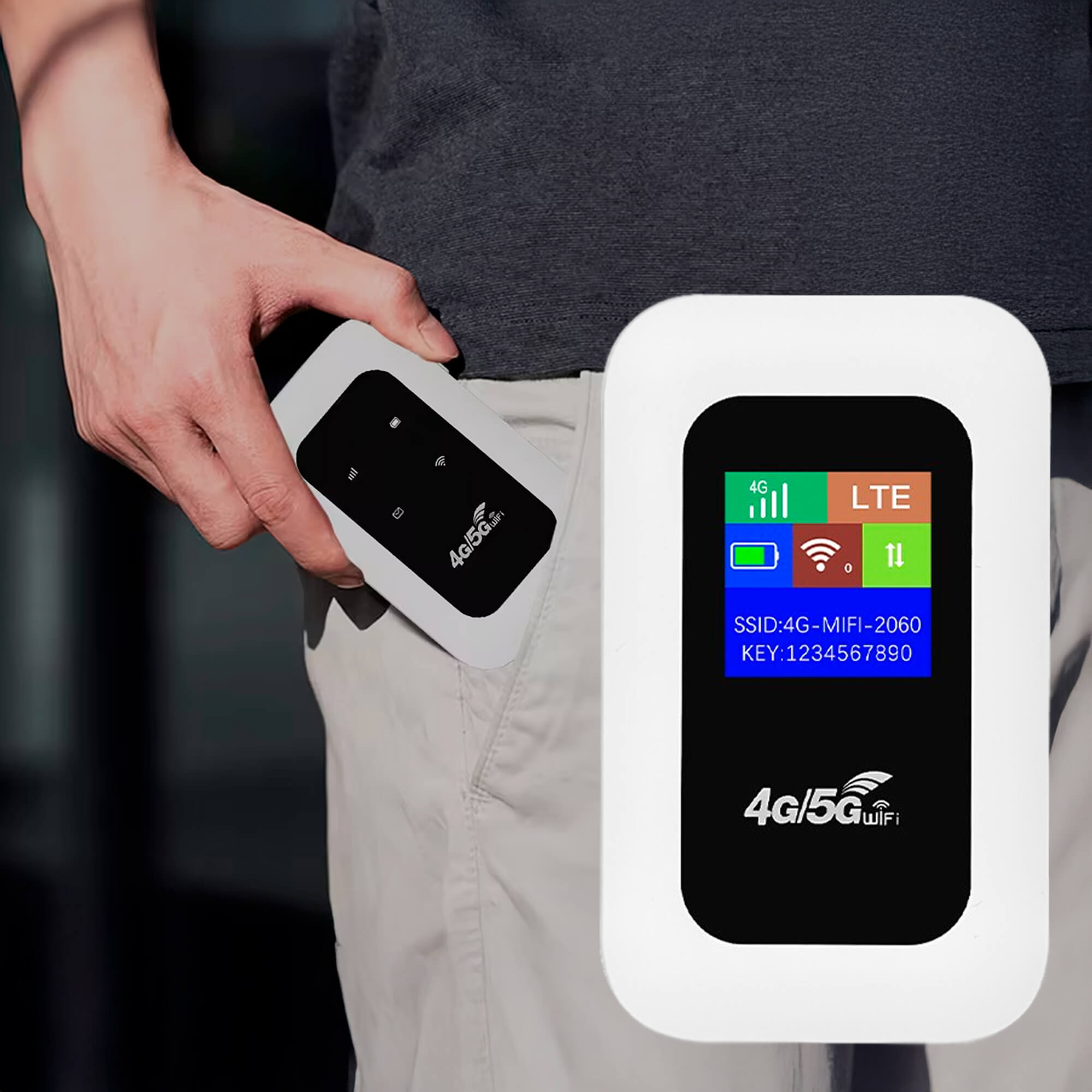 4G LTE bärbar WiFi-hotspot - Trådlös internetrouter med hög hastighet