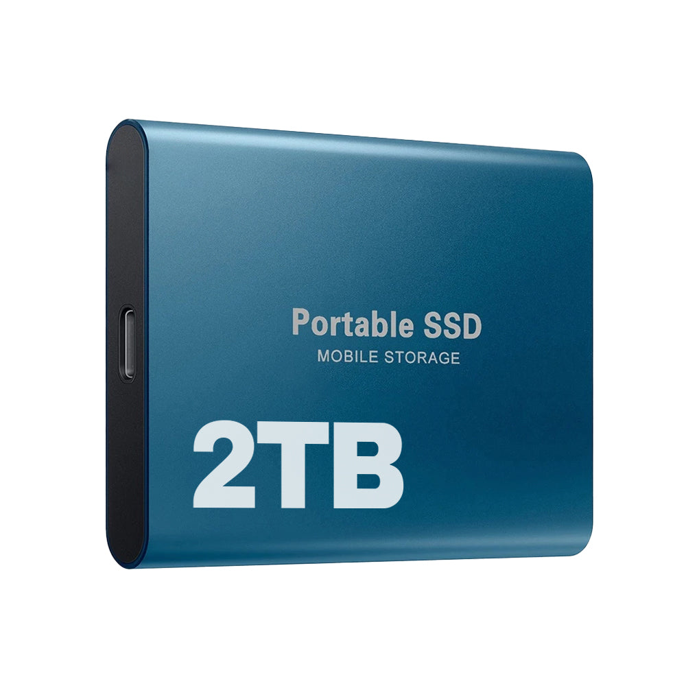 Ultrasnabb bärbar SSD – 2 TB extern mobil lagringsenhet
