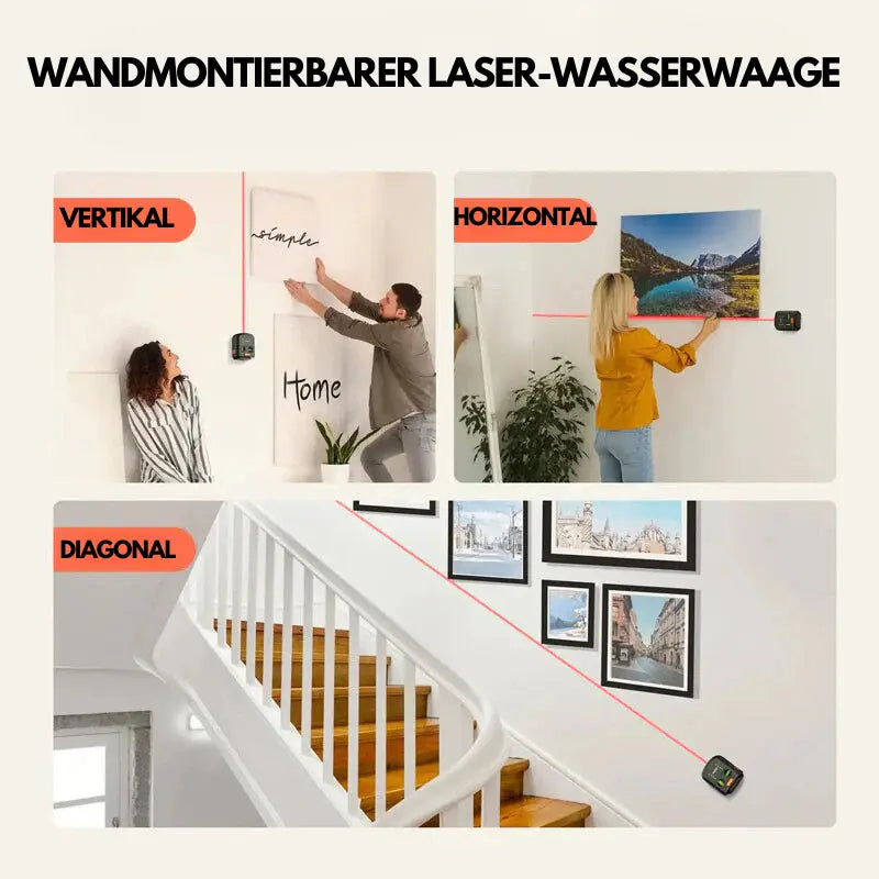 ProLevel360 - Självnivellerande lasernivå – Precisionsverktyg med 360° rotation