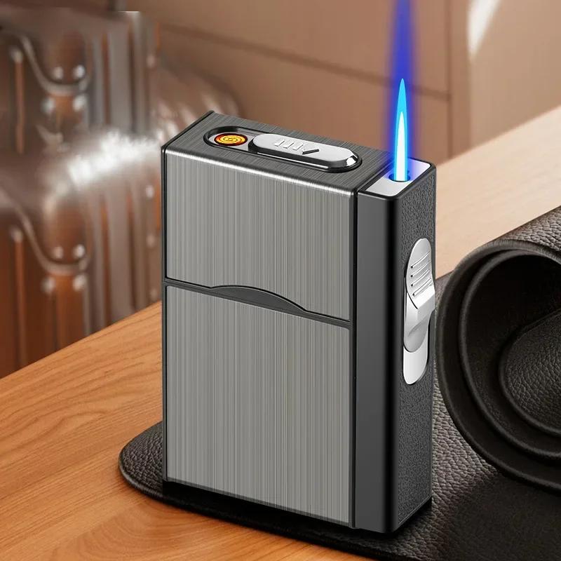 Elegant resecigaretthållare med integrerad tändare – Bärbart röktillbehör