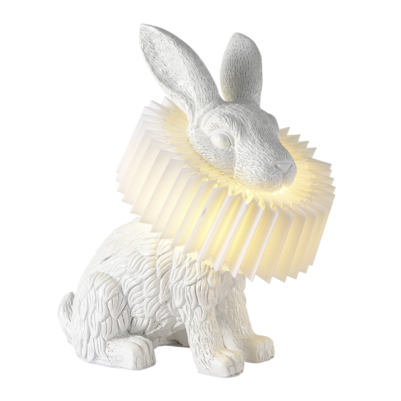 Nyckfull Bunny Glow Bordlampa – Modern djurinspirerad nattlampa