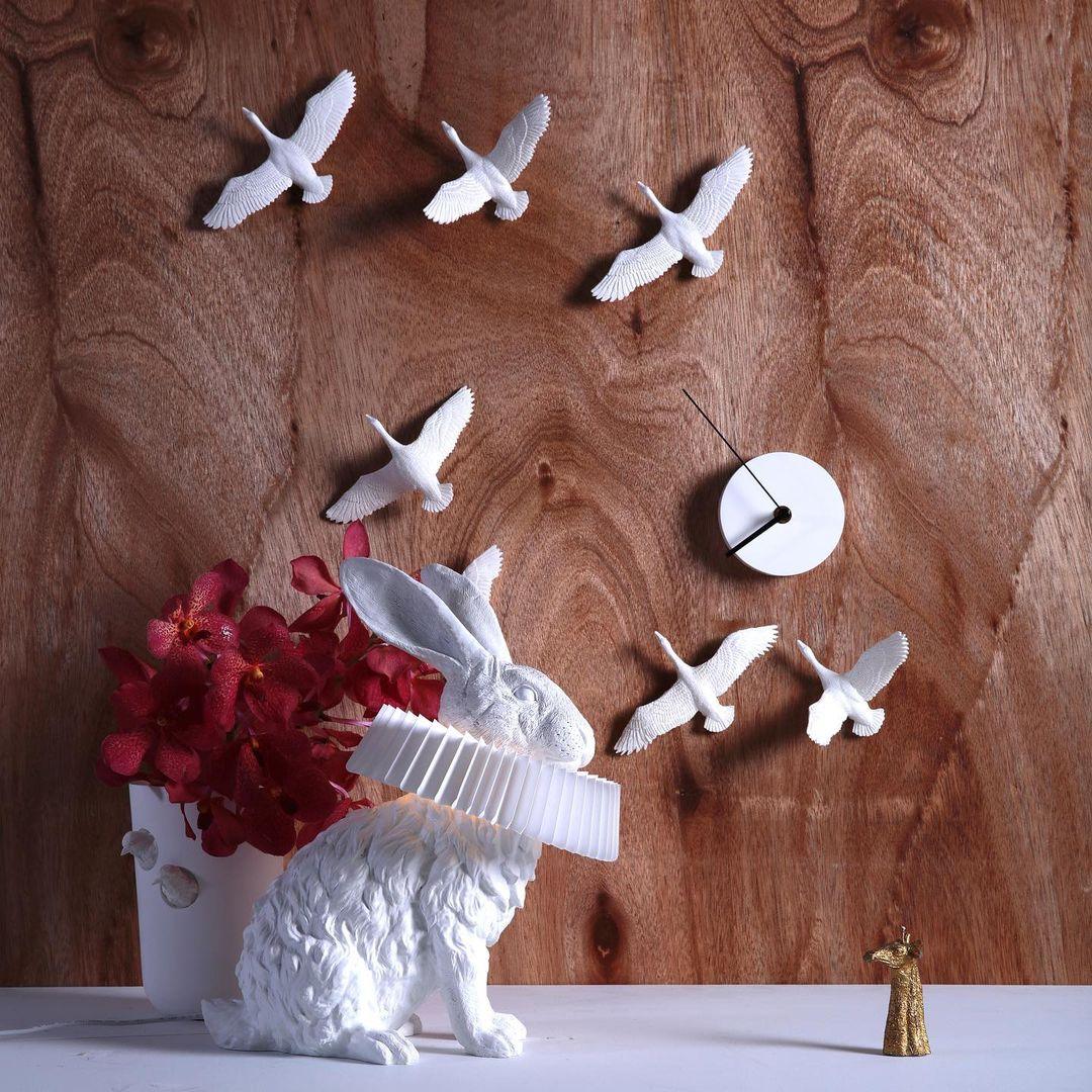 Nyckfull Bunny Glow Bordlampa – Modern djurinspirerad nattlampa