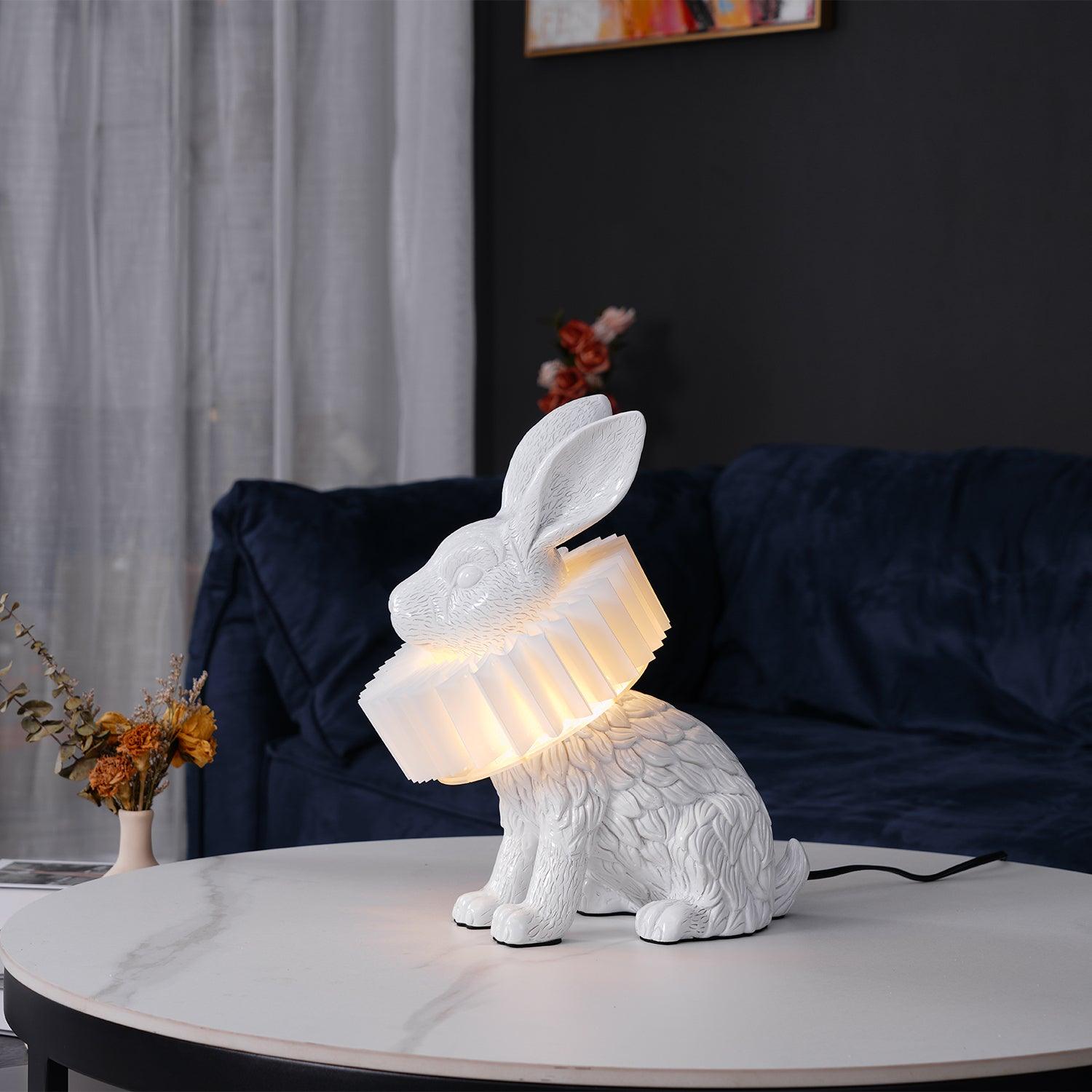 Nyckfull Bunny Glow Bordlampa – Modern djurinspirerad nattlampa