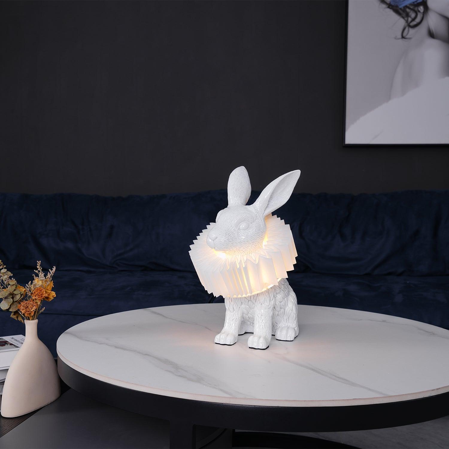 Nyckfull Bunny Glow Bordlampa – Modern djurinspirerad nattlampa