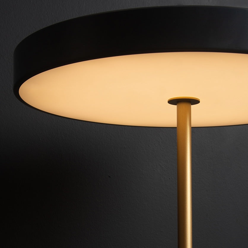 Klassisk svart bordslampa - Dekorativ LED-nattlampa för hemmet