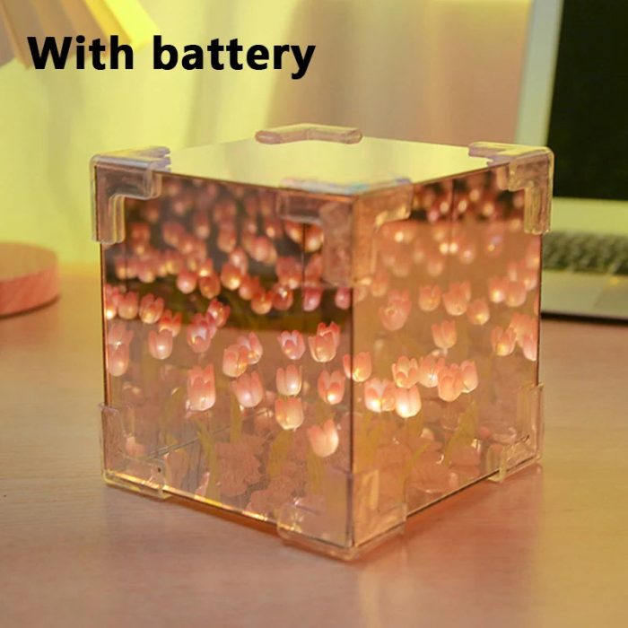 DIY Blominspirerad LED-spegellampa