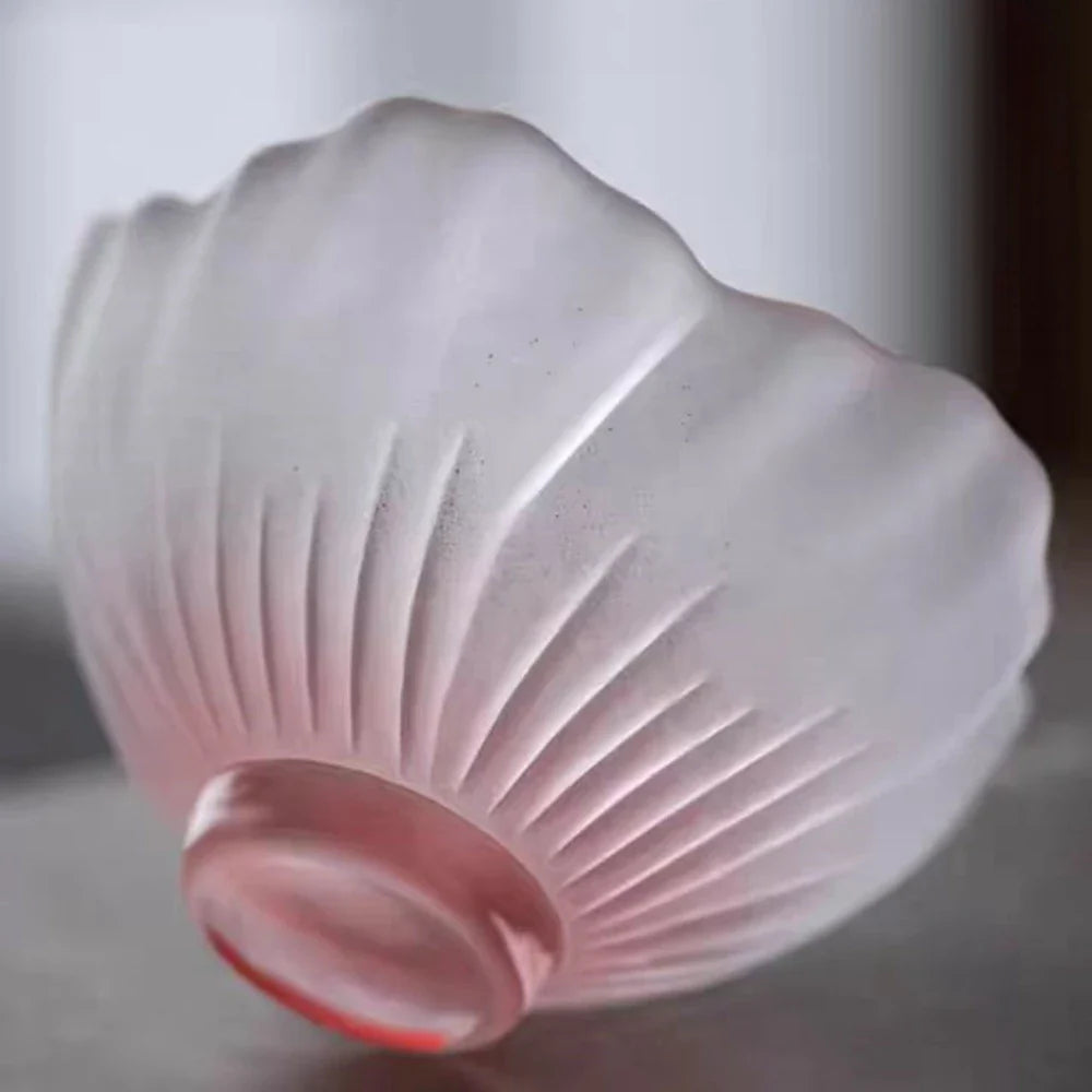 Set med 4 japanska Sakura-keramiska skålar - glaserat blomporslin