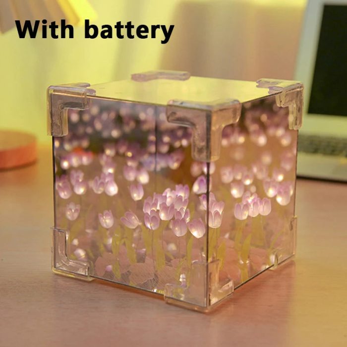 DIY Blominspirerad LED-spegellampa