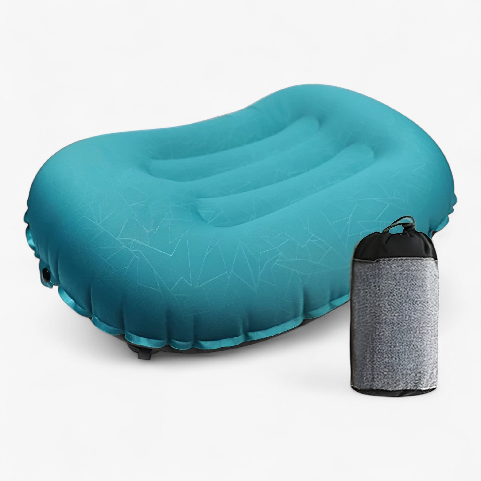 Ultralätt uppblåsbar resekudde – Ergonomiskt nackstöd för camping