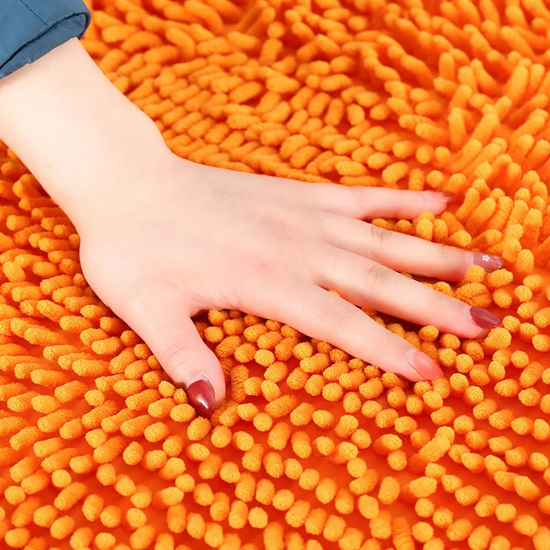 Mikrofiberbadrumsmatta - Söt hjärtformad, ultraabsorberande och halkfri design