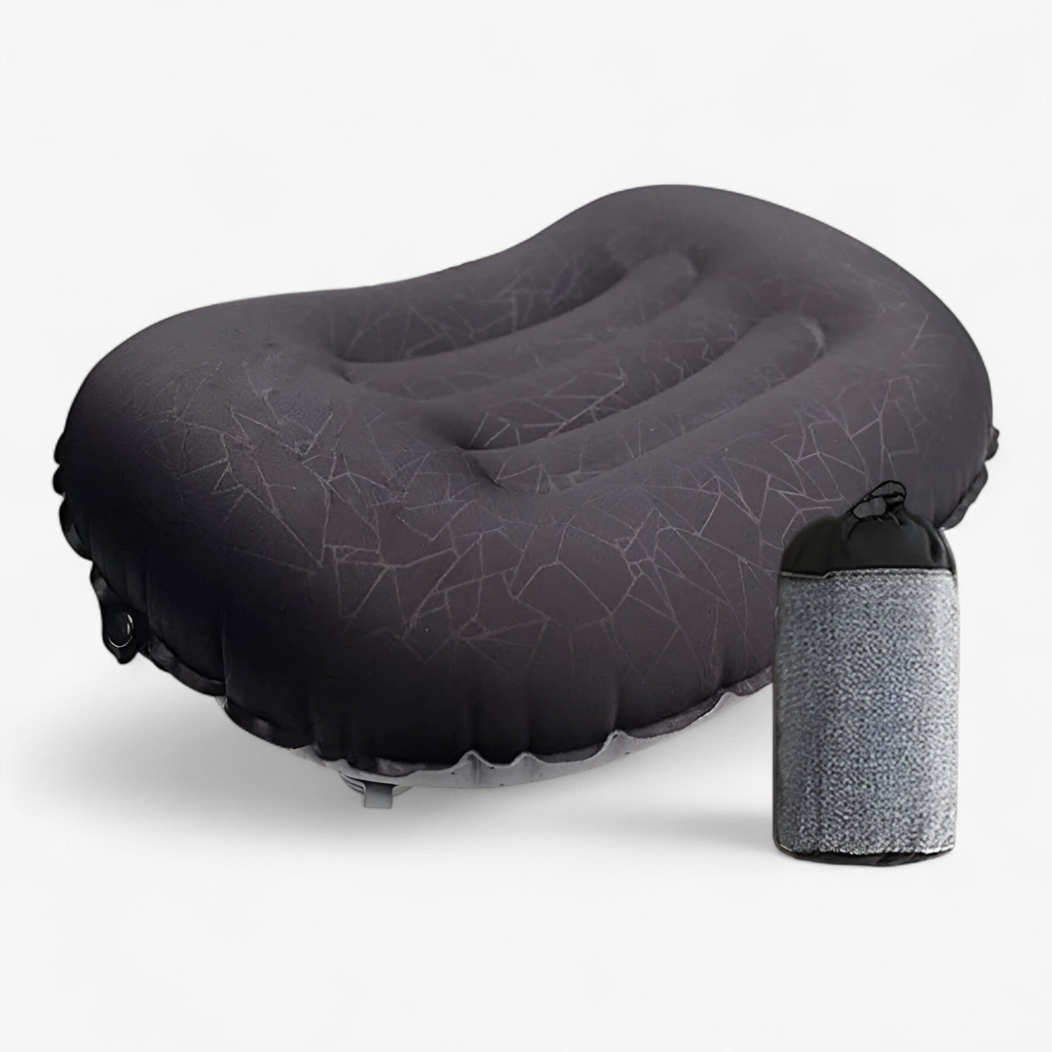 Ultralätt uppblåsbar resekudde – Ergonomiskt nackstöd för camping