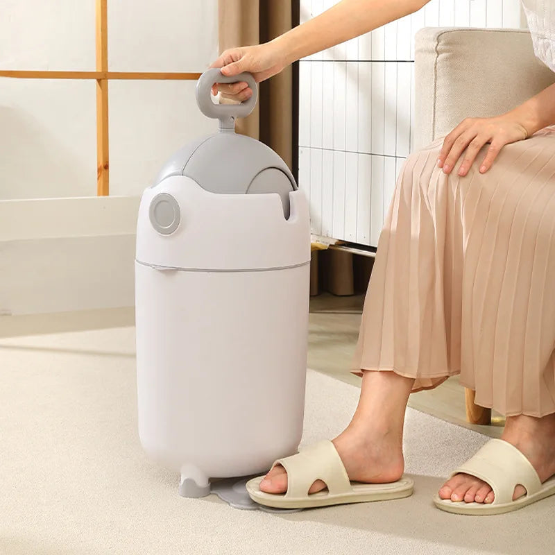 Stor soptunna för kök – Platsbesparande soptunna med luktkontrolllock