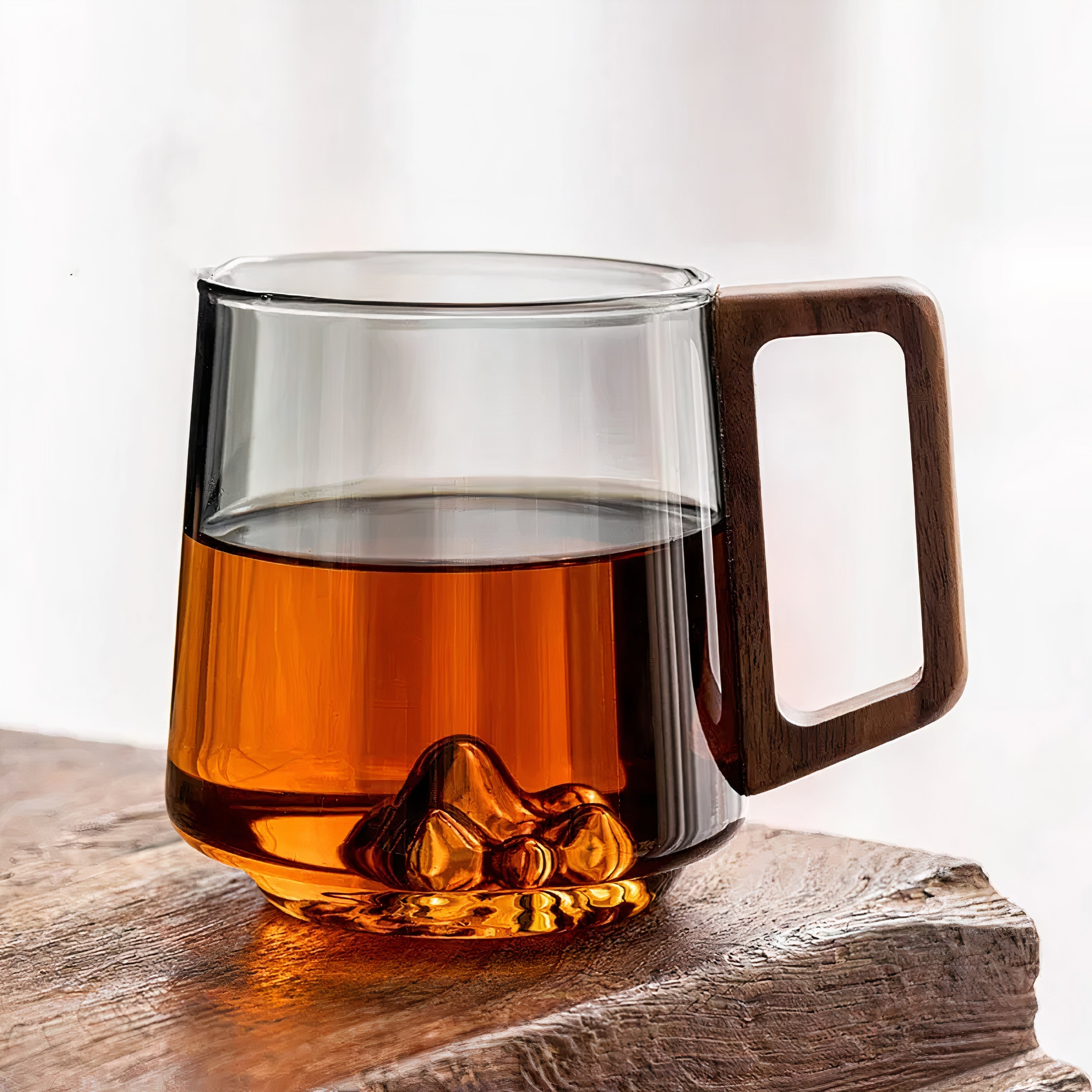 BrewLoom - Rökfärgade grå glaskaffekoppar