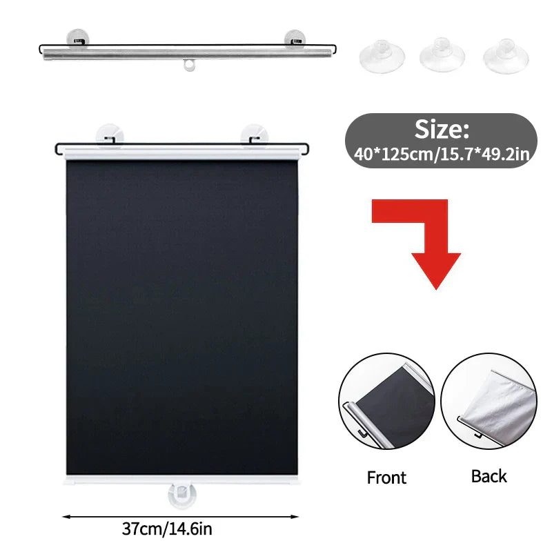 Justerbar rullgardin för fönster – UV-skydd och isolerande solskydd