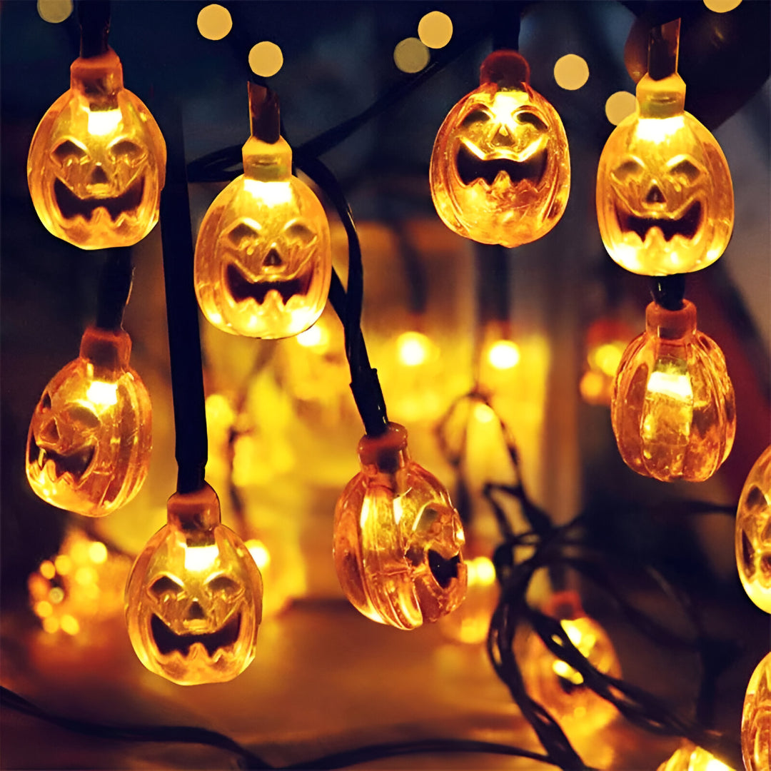 LED-ljusslingor för hemsökt Halloween-dekoration