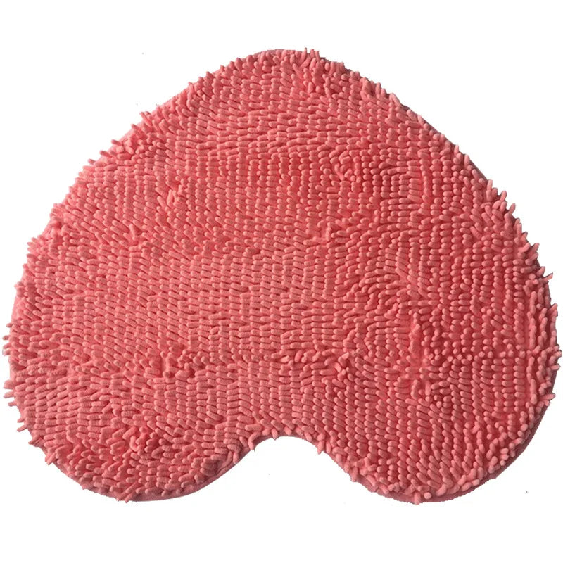 Mikrofiberbadrumsmatta - Söt hjärtformad, ultraabsorberande och halkfri design