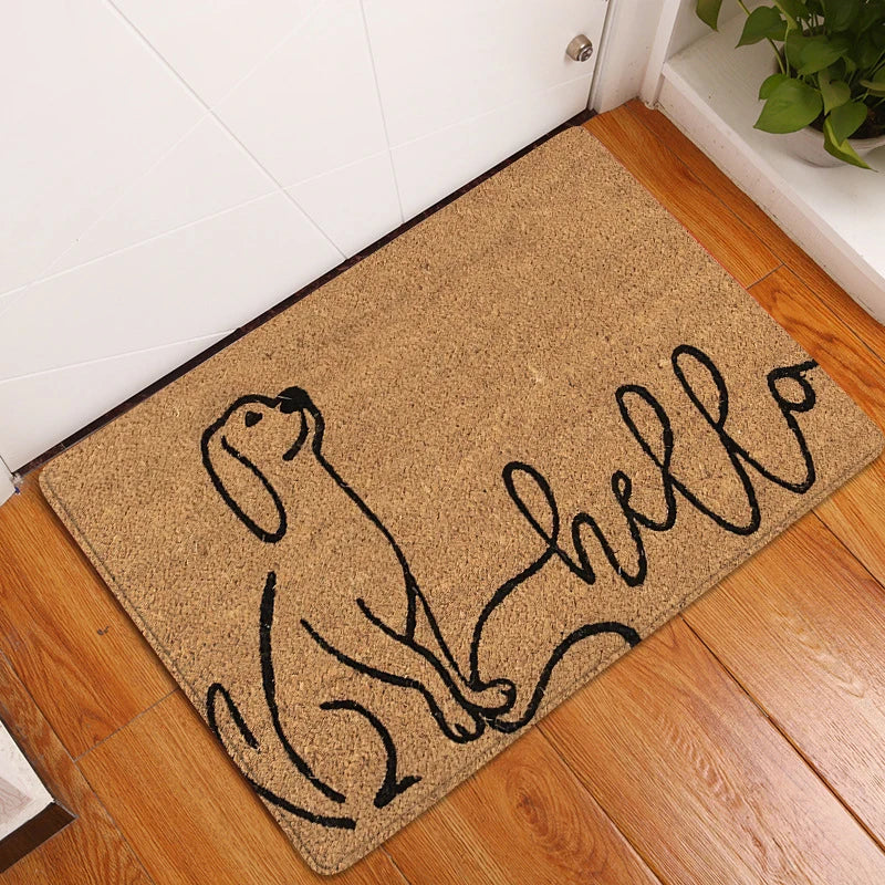 Charmig anti-slip välkomstmatta – söt och praktisk accent