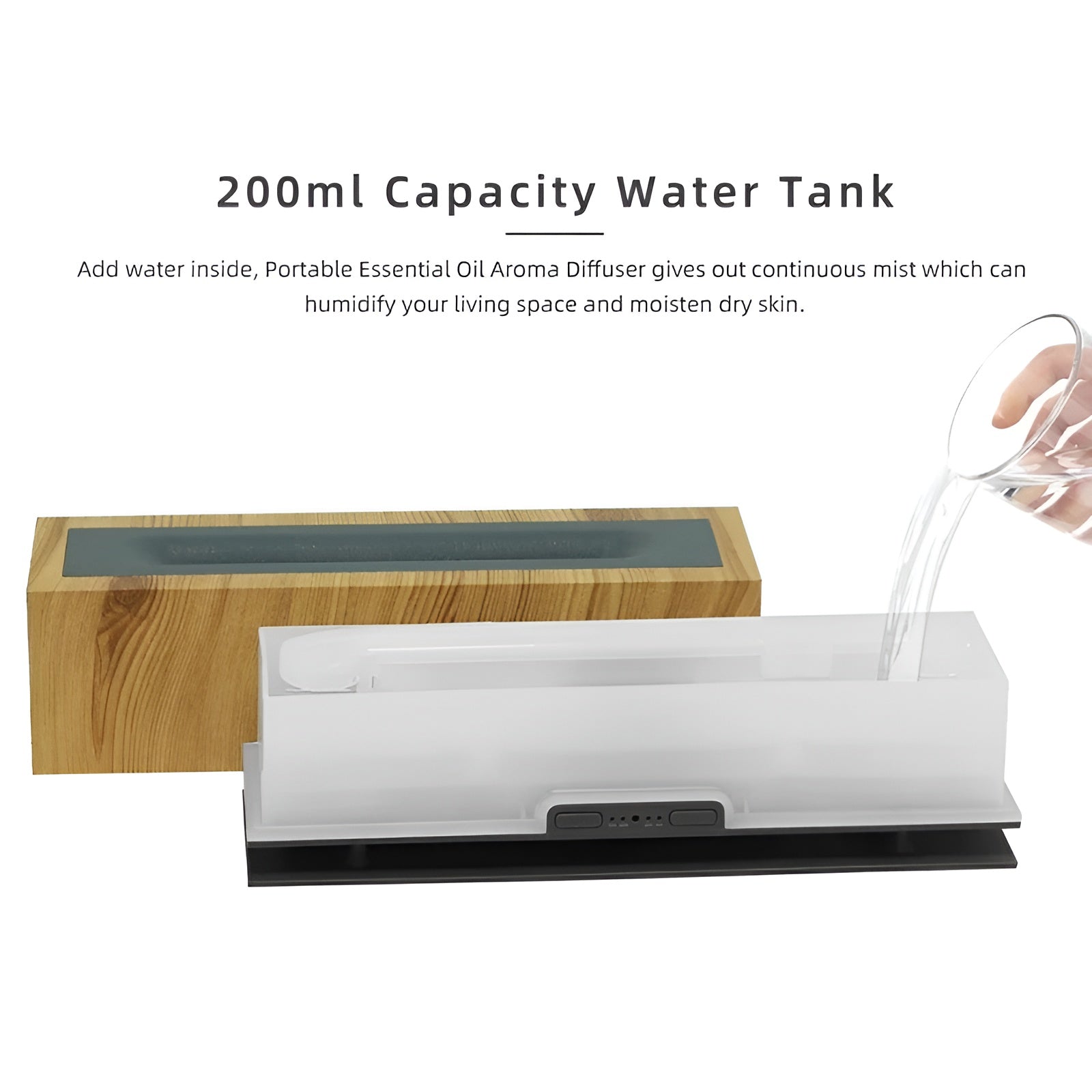 Kompakt eterisk oljediffusor - USB-driven med stämningsbelysning