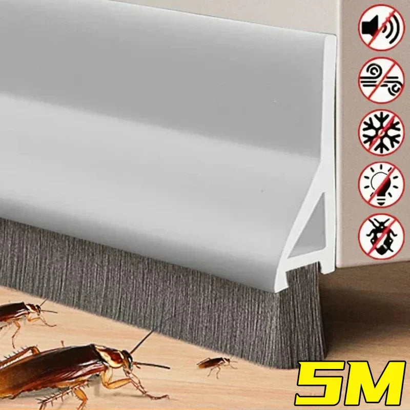 Premium dörrdragstopp – 1 m värmebeständig tätningslist för dörrar och fönster