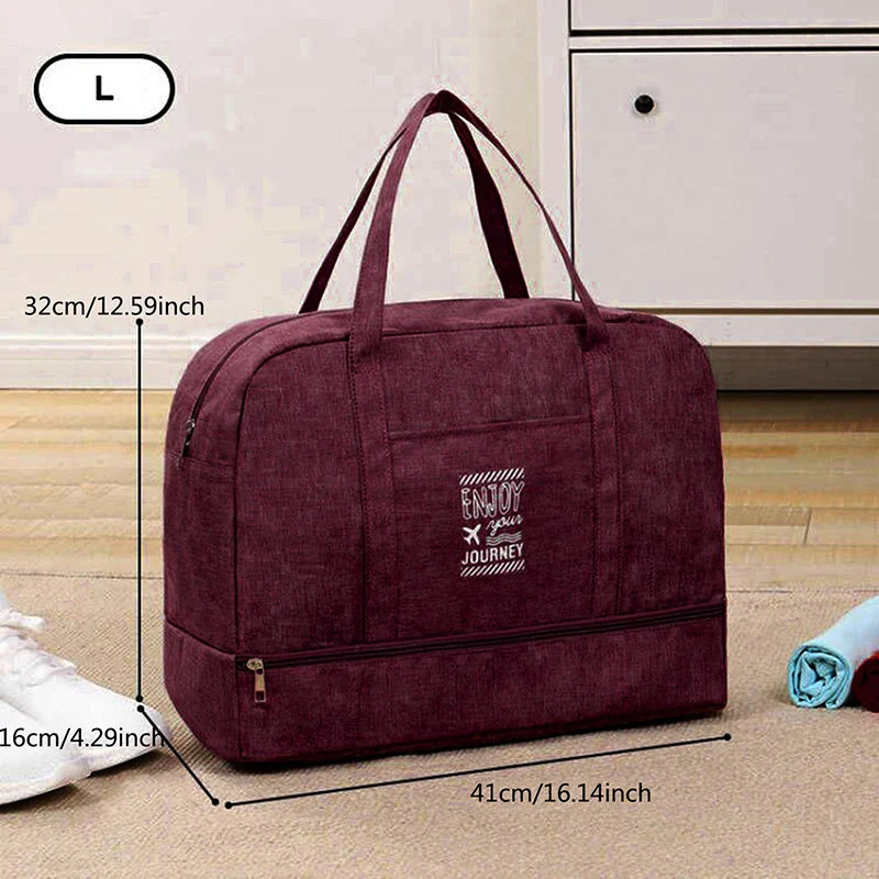 Expanderbar bagageväska för kvinnor – Lätt, hopfällbar reseväska