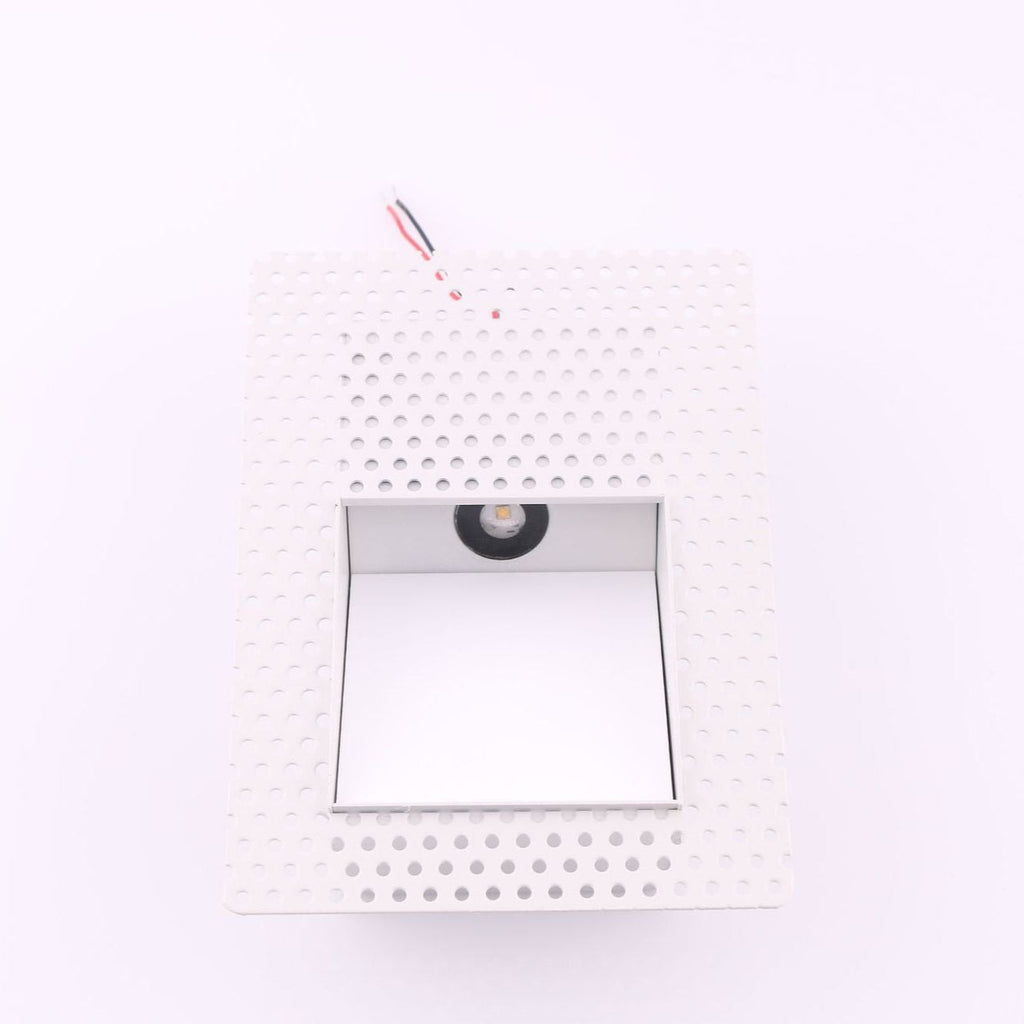 Modern nordisk sensor LED-trappvägglampa – Ramlös armatur i rostfritt stål med 1 ljuskälla