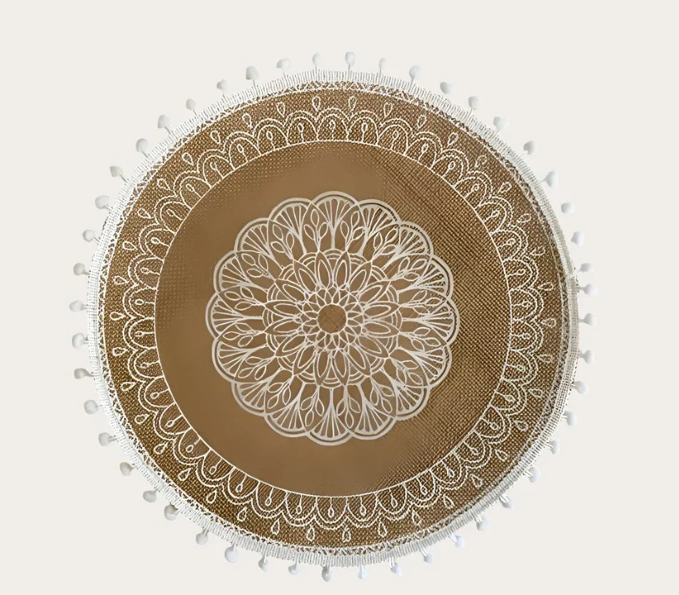 Rustik Elegance Bordsmatta – vävd textur