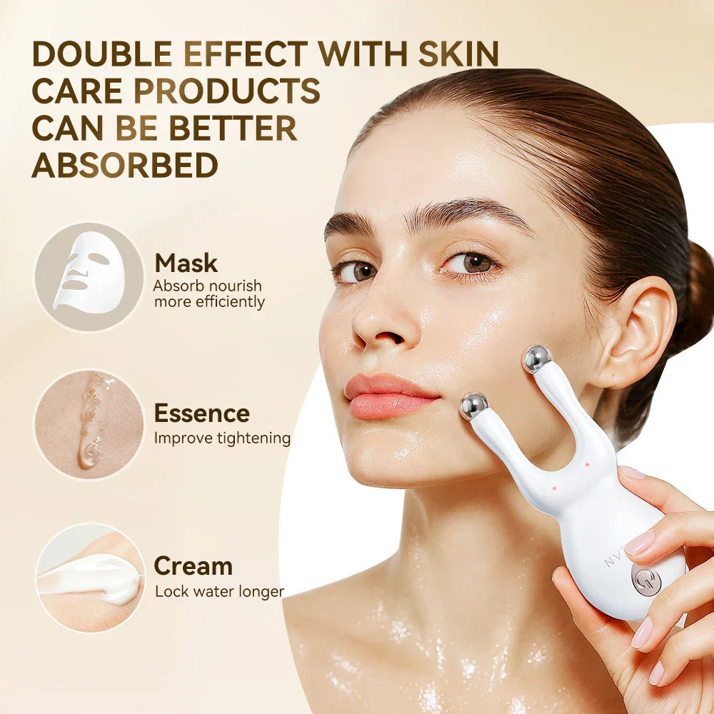 Revitaliserande akupressur ansiktsmassage – Avslappnings- och hudterapiverktyg