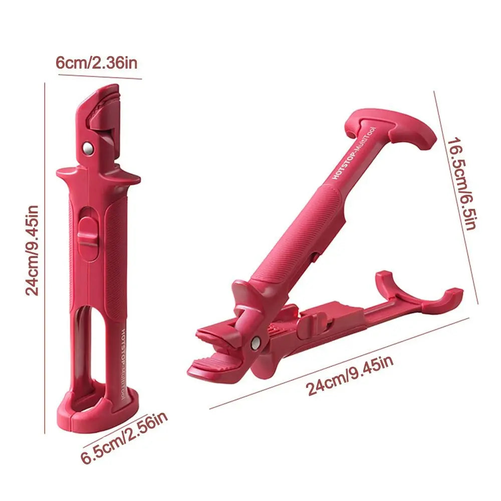 2-i-1 Lyftare och Hållare för Varm Skål – Säkert Grävskyddande Köksredskap