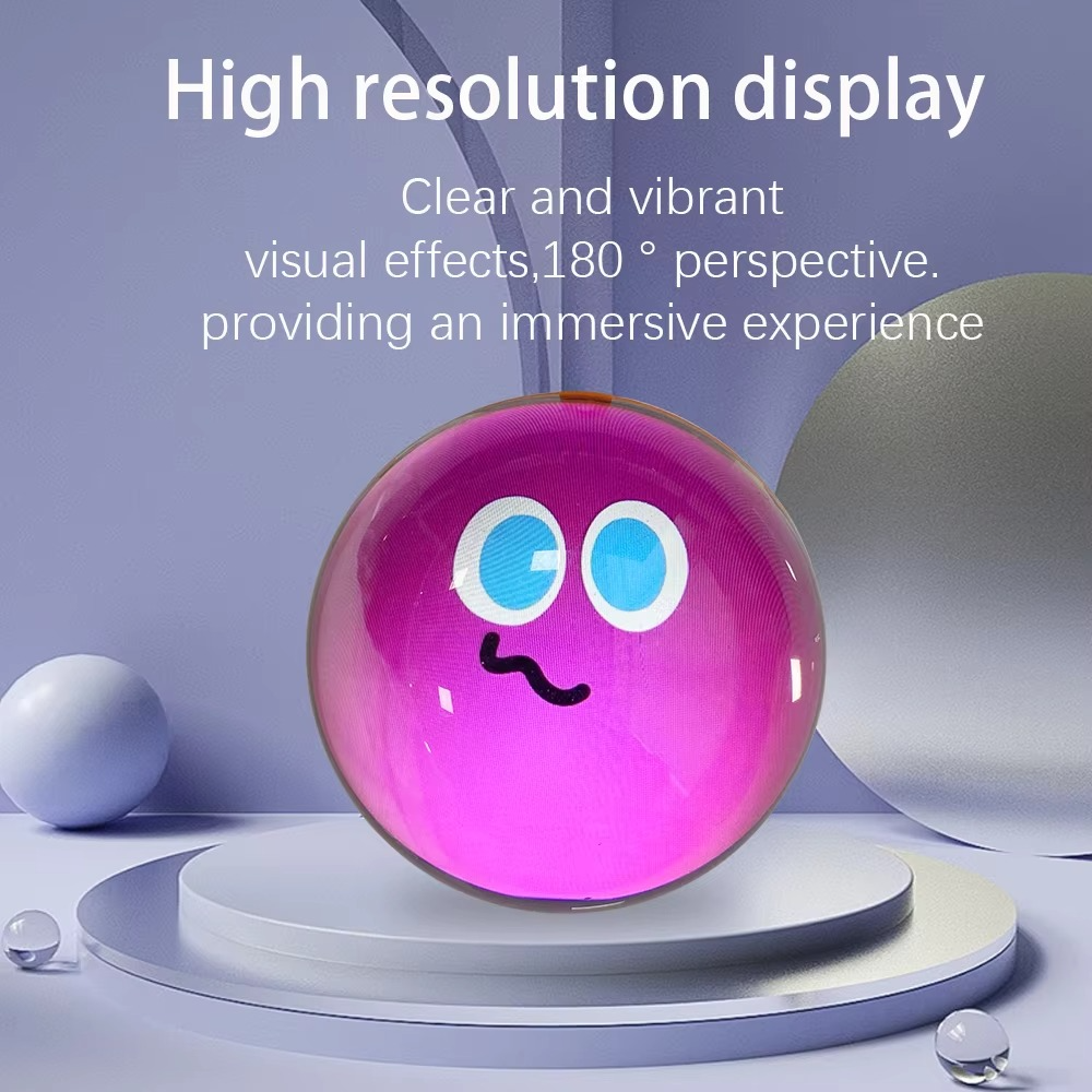 3D-holografisk kristallkula – Uppslukande LED-displaysfär med dynamiska bilder