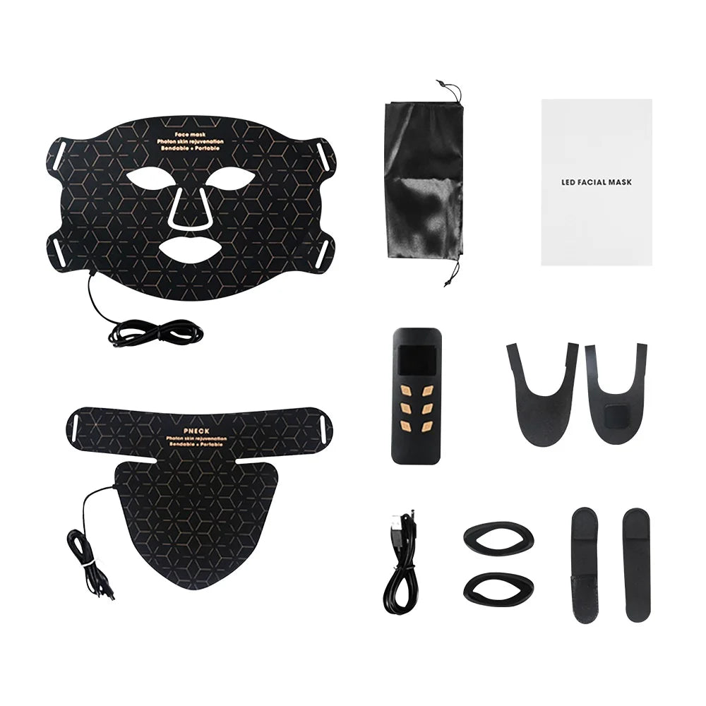 Hudförnyande mask – Avancerad LED-vård för rynkor och finnar