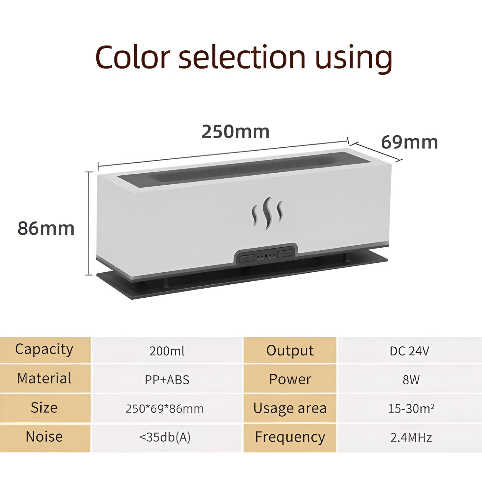 Kompakt eterisk oljediffusor - USB-driven med stämningsbelysning